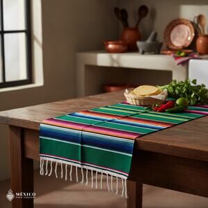 Copied - Traditional Mexican Sarape Placemat – Individual Colorful Table Runner